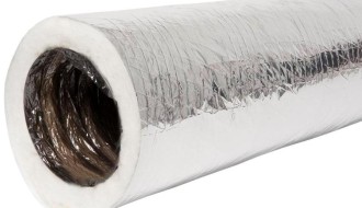 FLEXIBLE DUCT WITH FIBER GLASS
